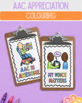 AAC Appreciation Colouring Pages