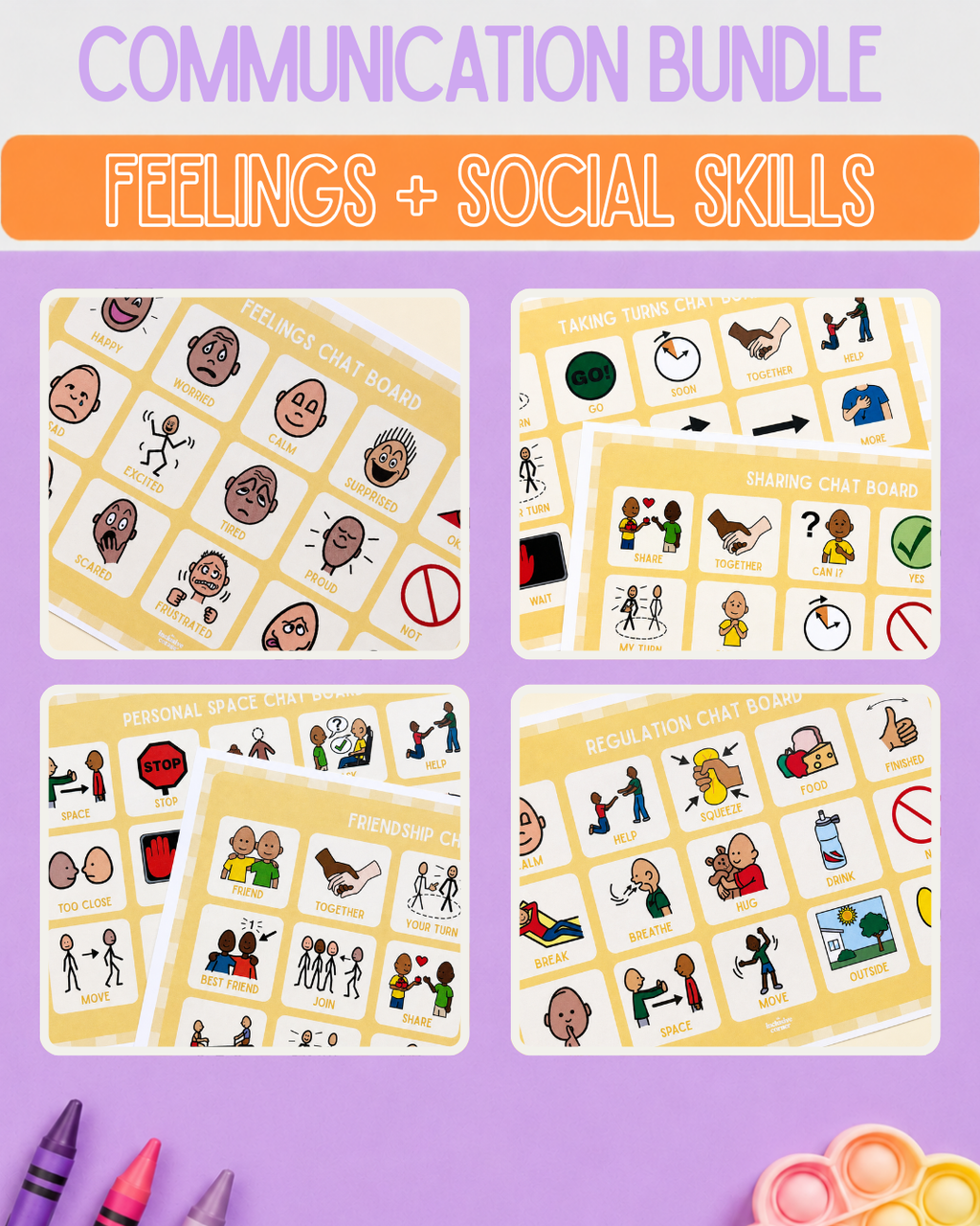 Feelings and Social Skills Communication Bundle