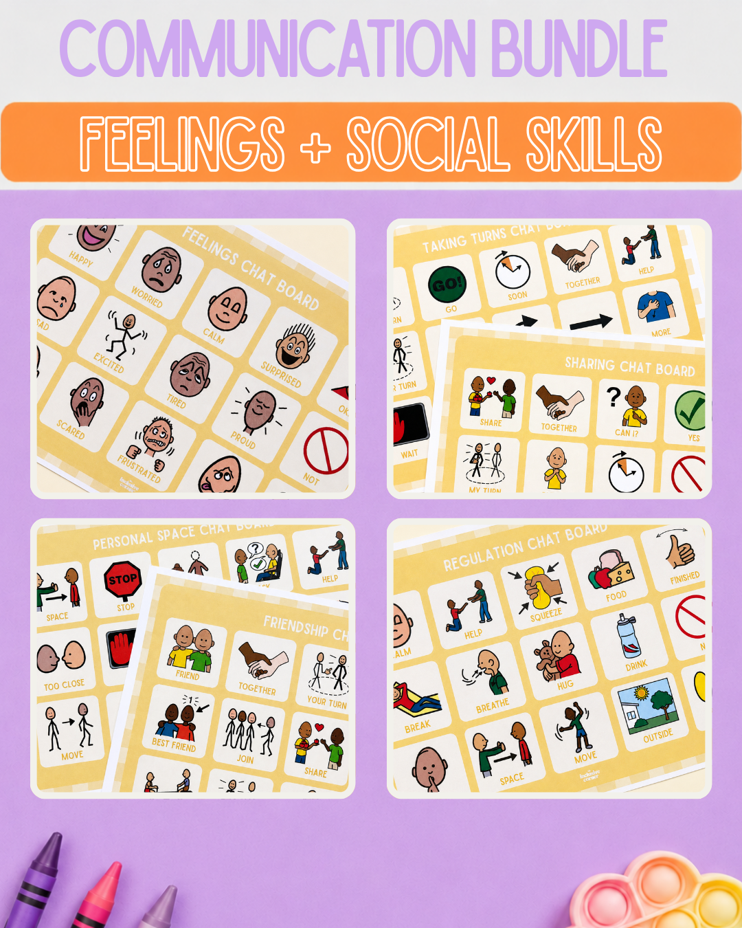 Feelings and Social Skills Communication Bundle