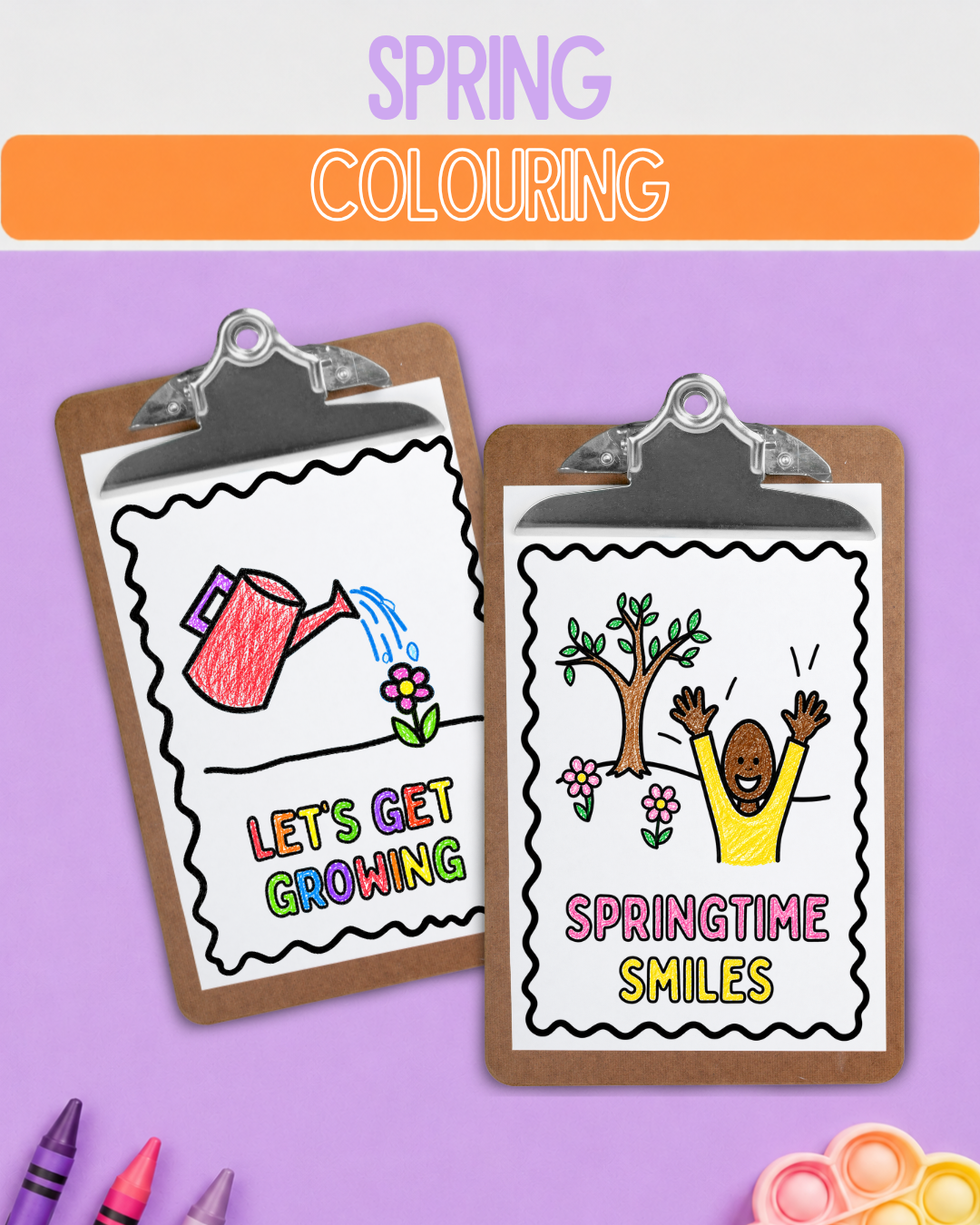 Spring Colouring Pages