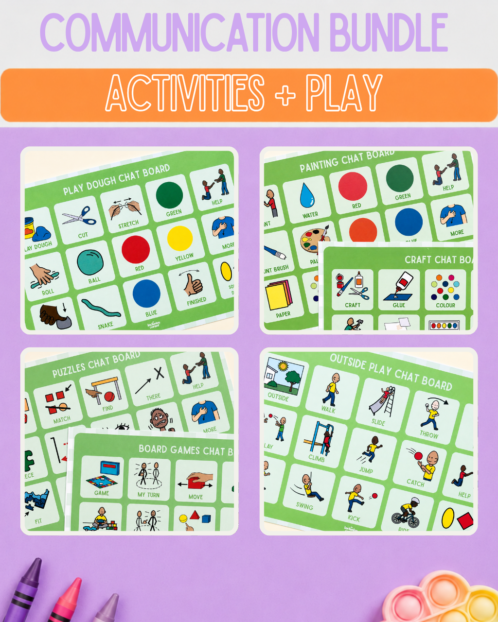 Activities and Play Communication Bundle