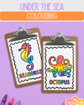 Under The Sea Colouring Sheets