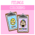 Feelings | Boardmaker Colouring Pages | Special Education Art Activity