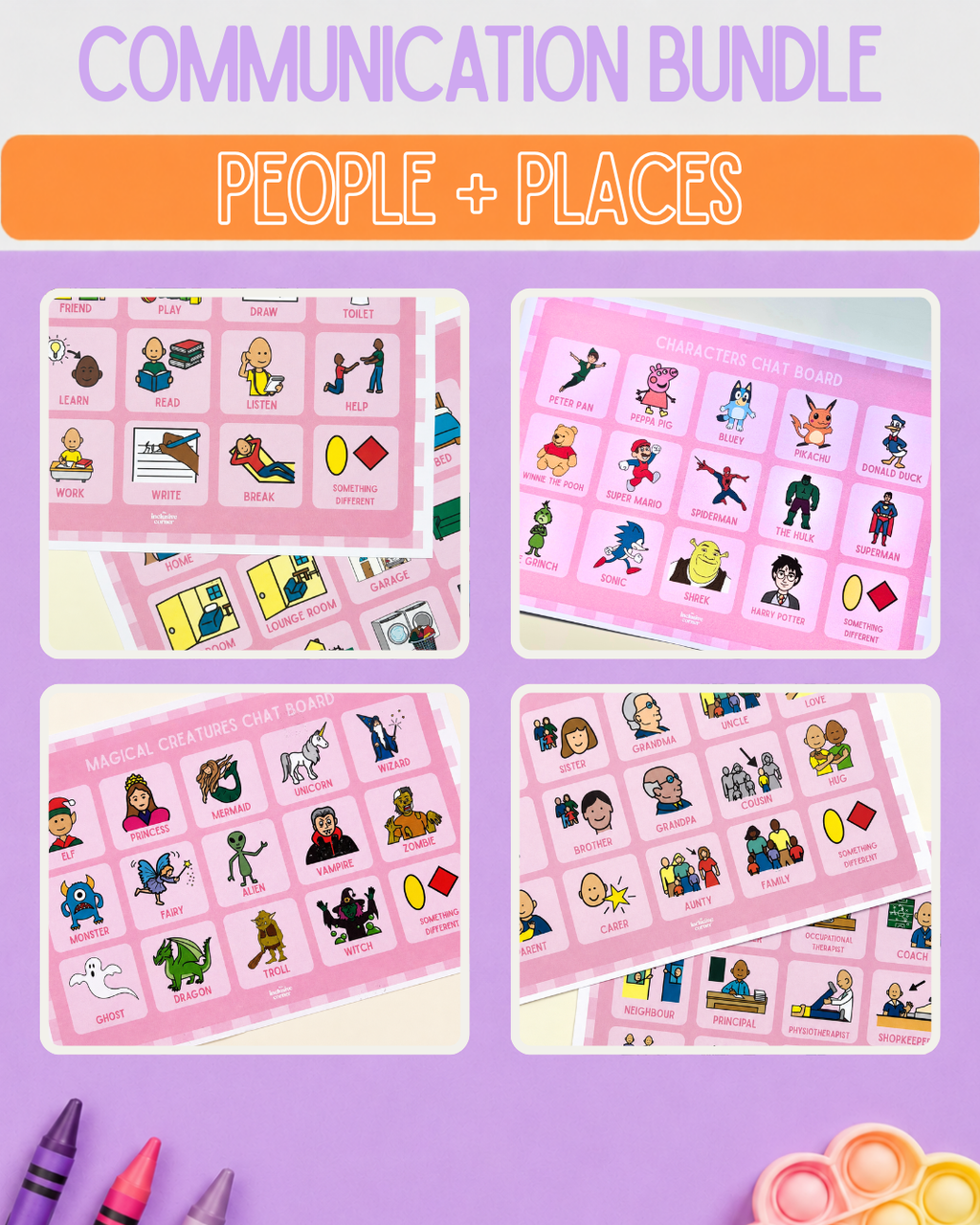 People and Places Communication Bundle
