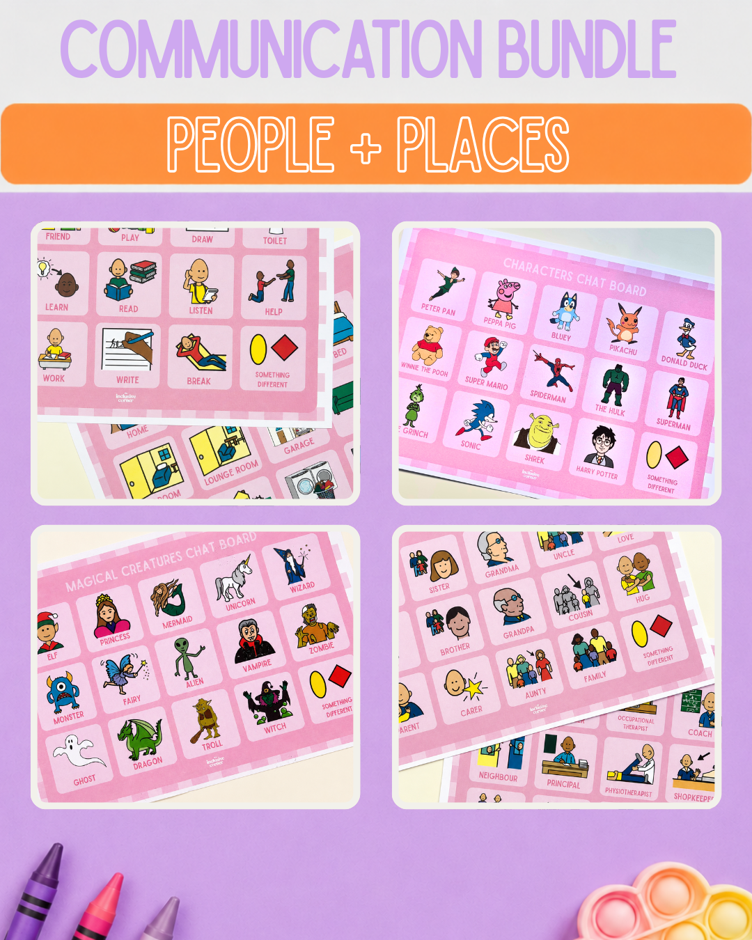 People and Places Communication Bundle