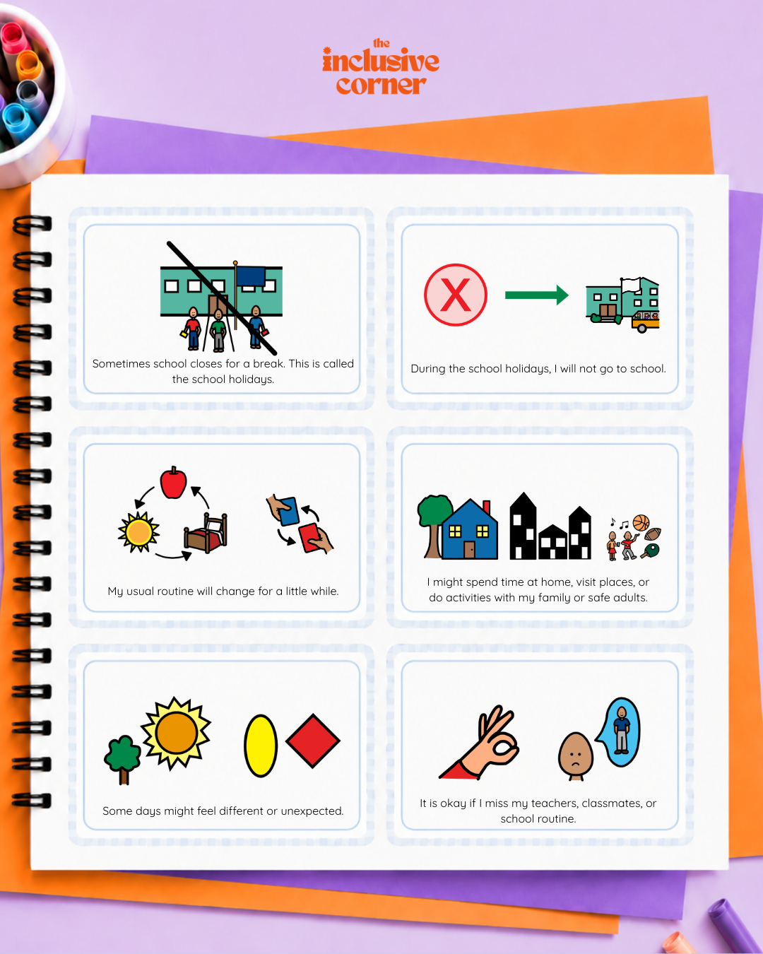 School and Changes Social Story Bundle