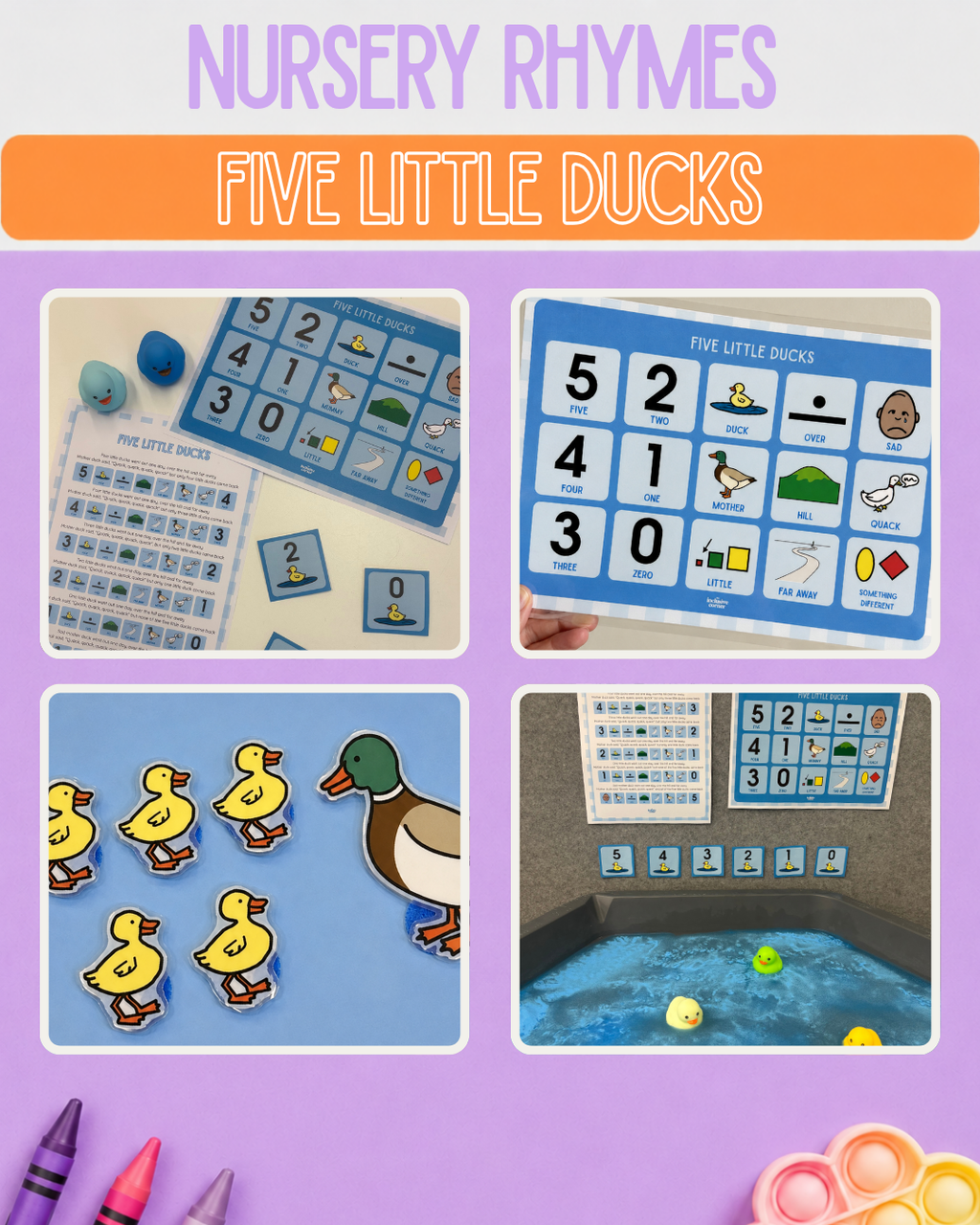Five Little Ducks Visual Pack