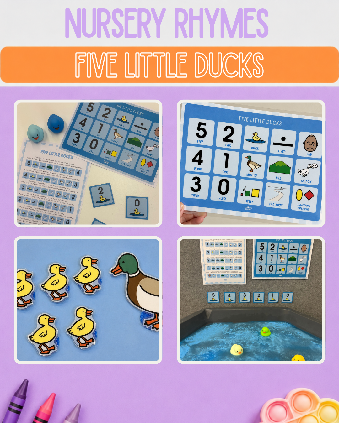 Five Little Ducks Visual Pack